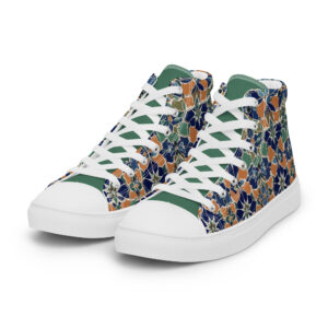 Fes Mossaic high top canvas shoes