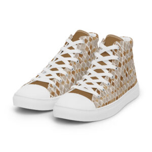 Golden Desert high top canvas shoes